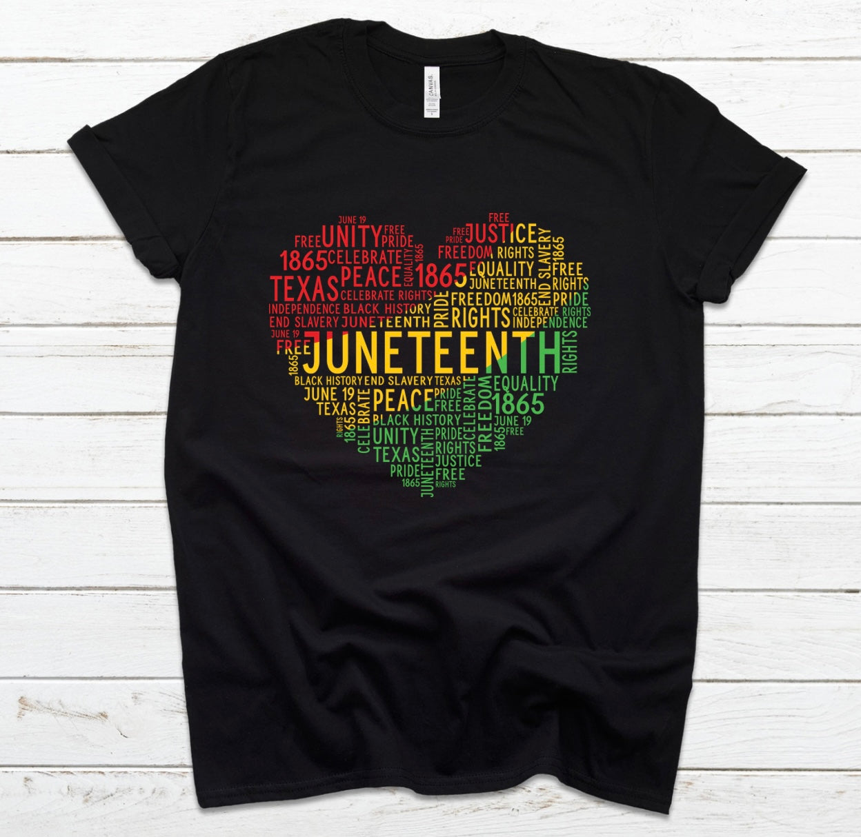 Juneteenth Heart T-shirt