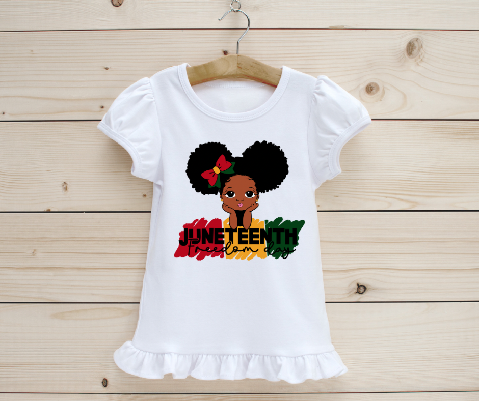 Juneteenth: Little Girl Afro Puffs