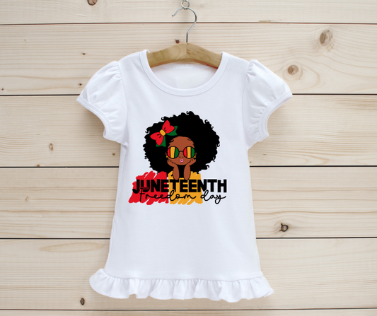 Juneteenth: Little Girl Afro & Shades