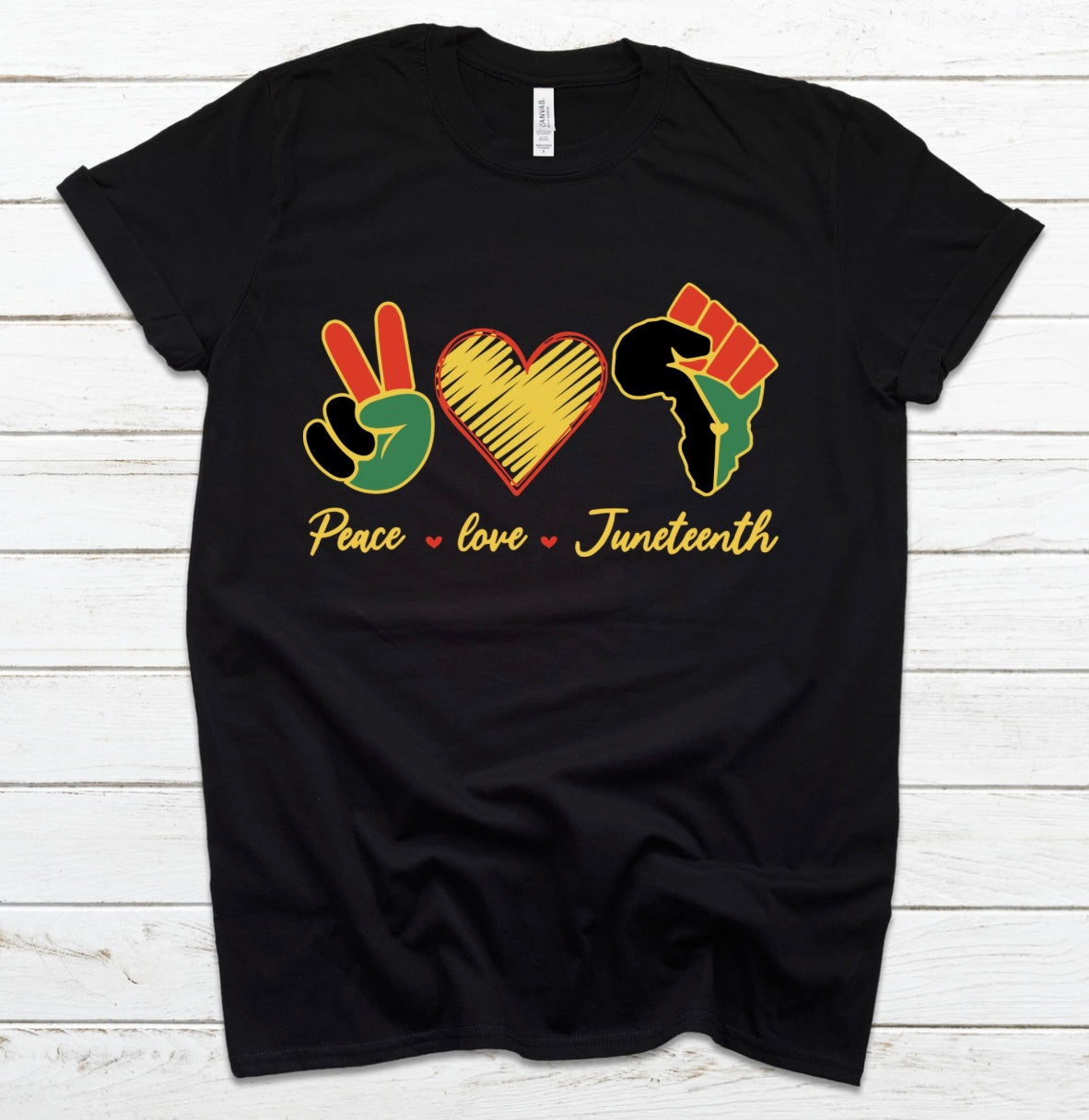 Peace,Love, Juneteenth T-shirt