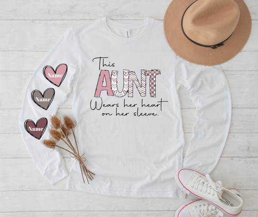 This AUNT wears her heart on her sleeve