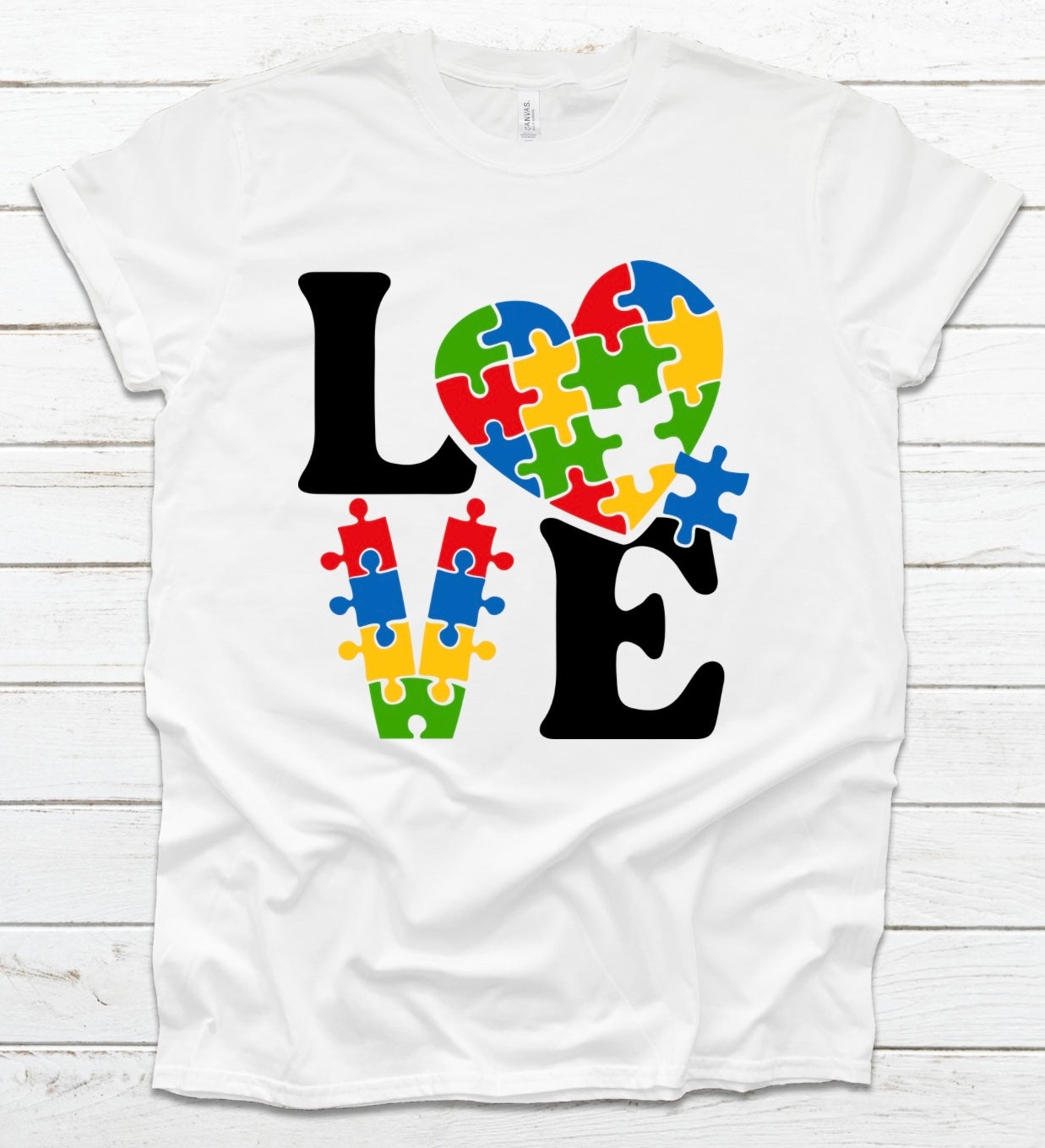 Autism Awareness: Love Puzzle Pieces